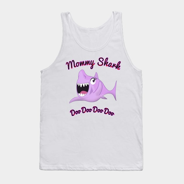 Mommy shark halloween day Tank Top by StoreMoustafa